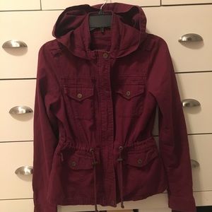 Aeropostale dark red cargo jacket